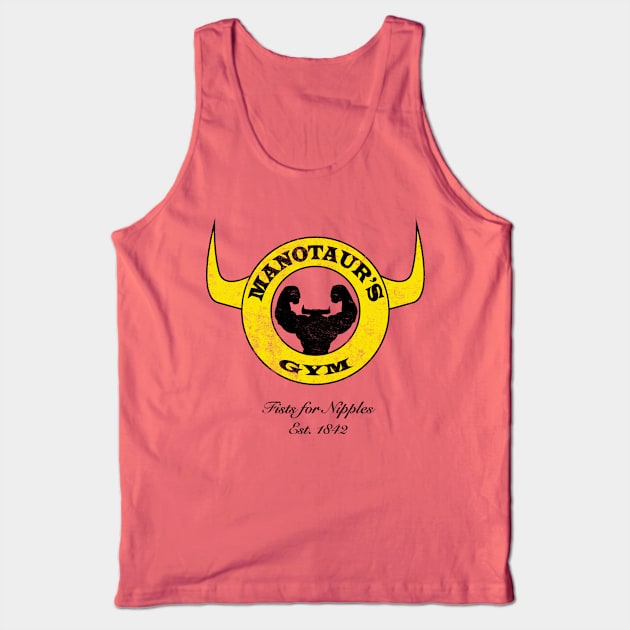 Vintage Manotaur's Gym Tank Top by StephenMakesStuff